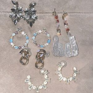 Bundle of 6 pairs of assorted Brand Earrings - Express and Loft brand.